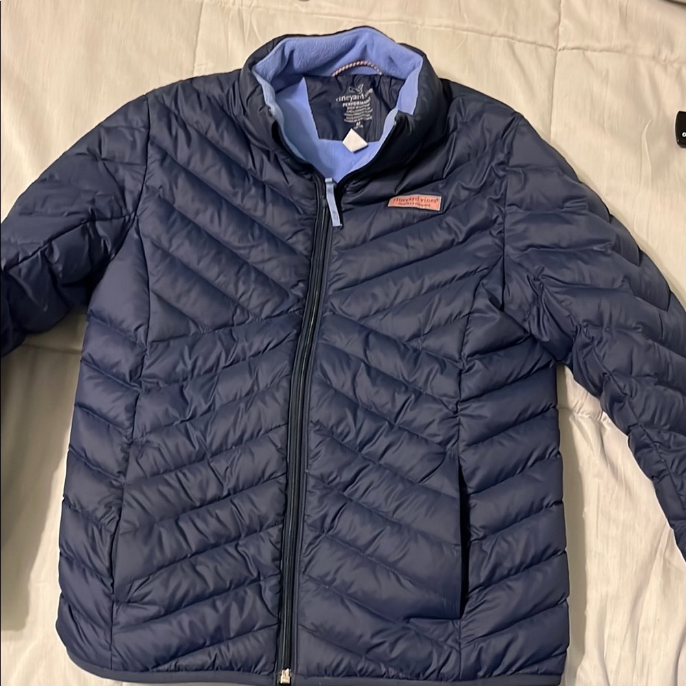 Vineyard Vines Blue Quilted Jacket kids